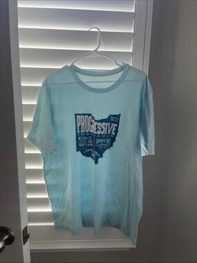 Progressive Insurance Light Blue Graphic Tee